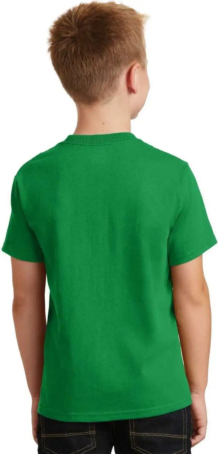 Port &amp; Company Pc54y Youth Core Cotton Tee Clover Green