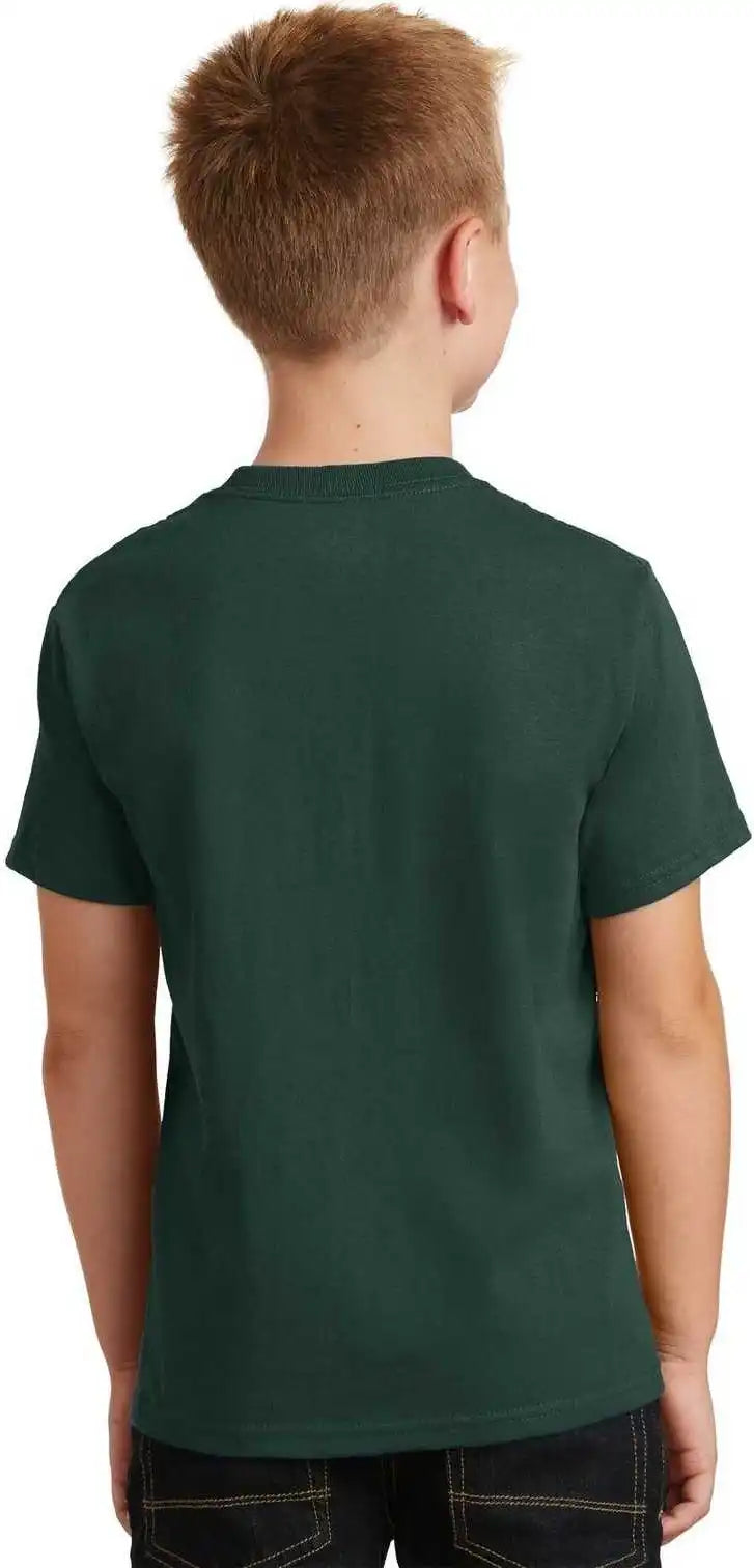 Port & Company Pc54y Youth Core Cotton Tee - Dark Green