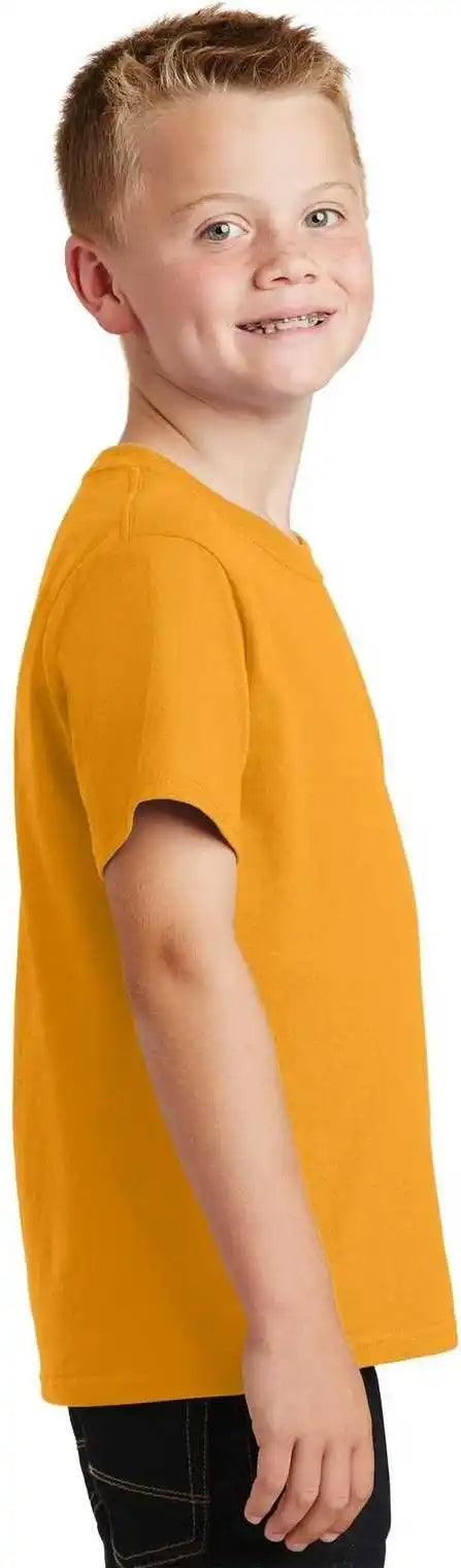 Port & Company Pc54y Youth Core Cotton Tee - Gold