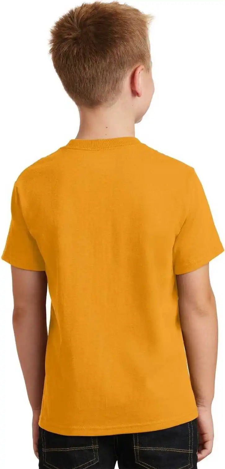 Port & Company Pc54y Youth Core Cotton Tee Gold