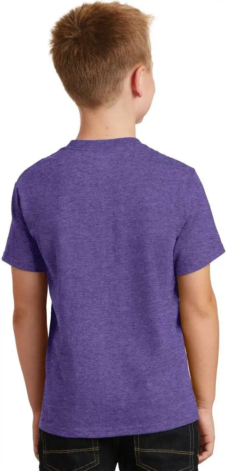 Port & Company Pc54y Youth Core Cotton Tee - Heather Purple