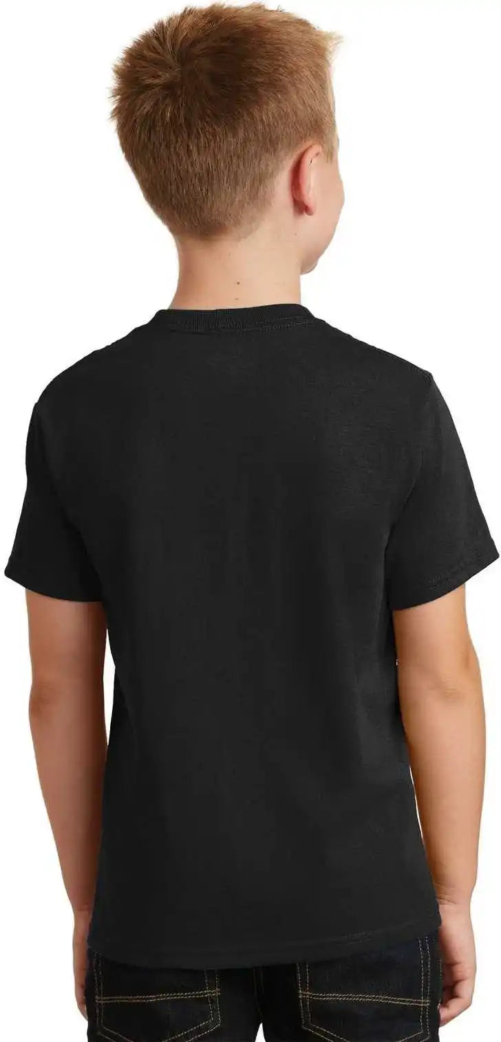 Port & Company Pc54y Youth Core Cotton Tee Jet Black