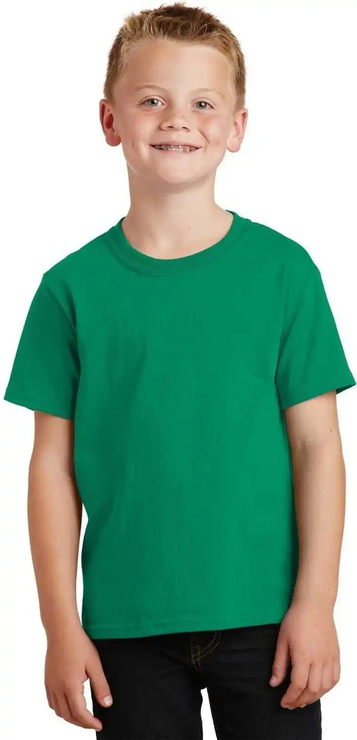 Port &amp; Company Pc54y Youth Core Cotton Tee Kelly