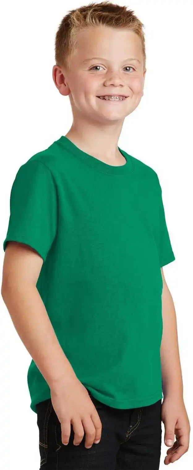 Port &amp; Company Pc54y Youth Core Cotton Tee Kelly