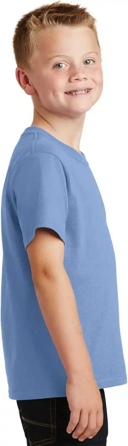 Port & Company Pc54y Youth Core Cotton Tee Light Blue
