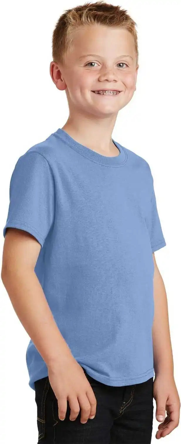 Port & Company Pc54y Youth Core Cotton Tee Light Blue