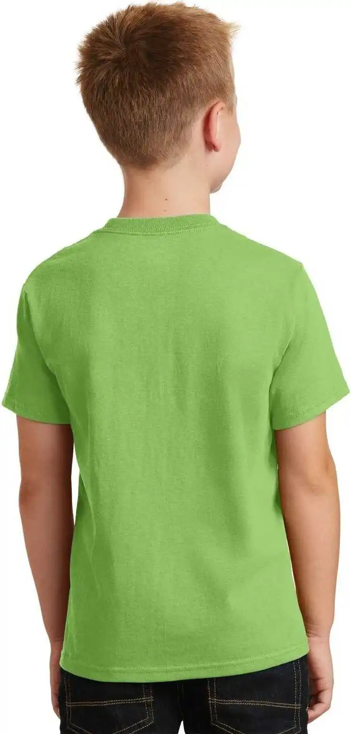 Port &amp; Company Pc54y Youth Core Cotton Tee - Lime