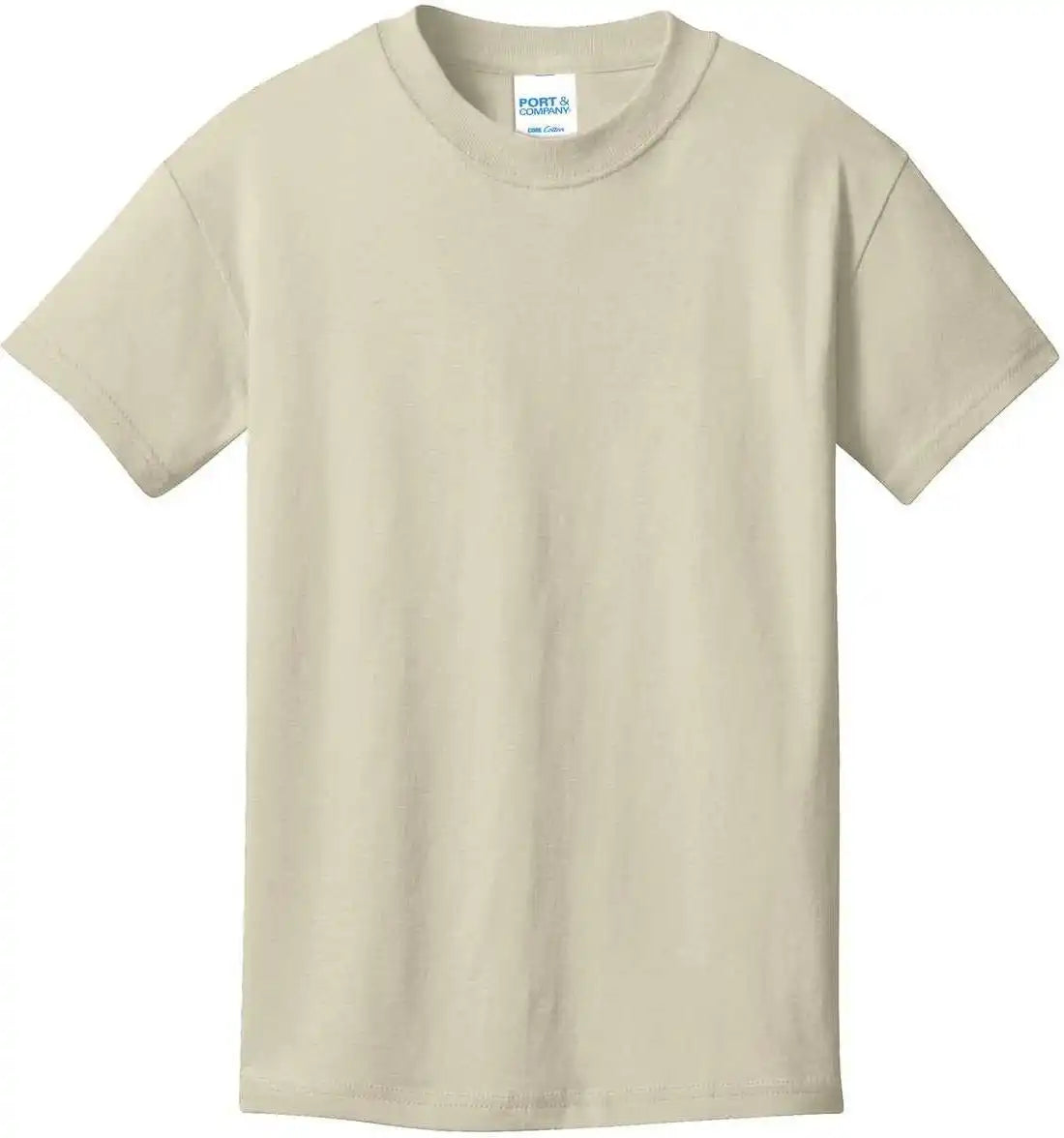 Port & Company Pc54y Youth Core Cotton Tee Natural