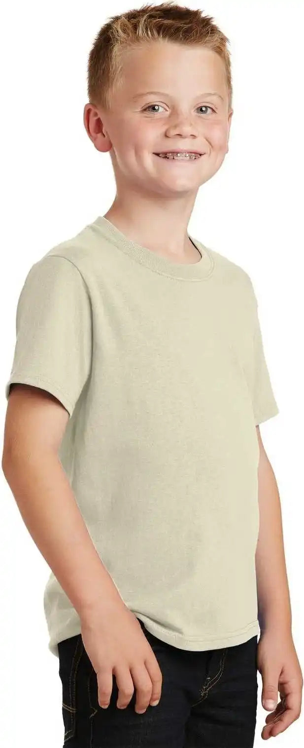 Port & Company Pc54y Youth Core Cotton Tee Natural