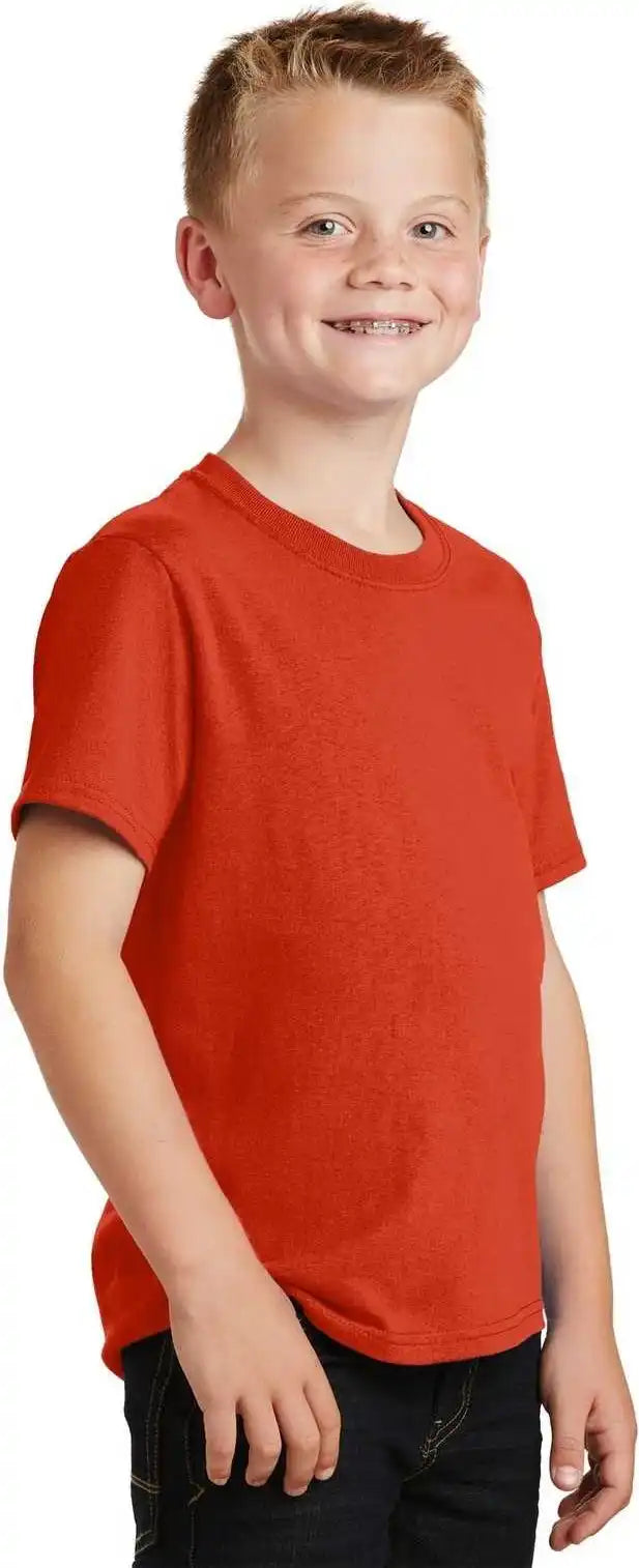 Port &amp; Company Pc54y Youth Core Cotton Tee Orange