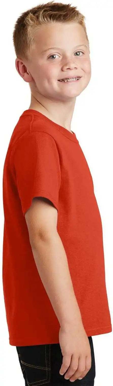 Port &amp; Company Pc54y Youth Core Cotton Tee Orange