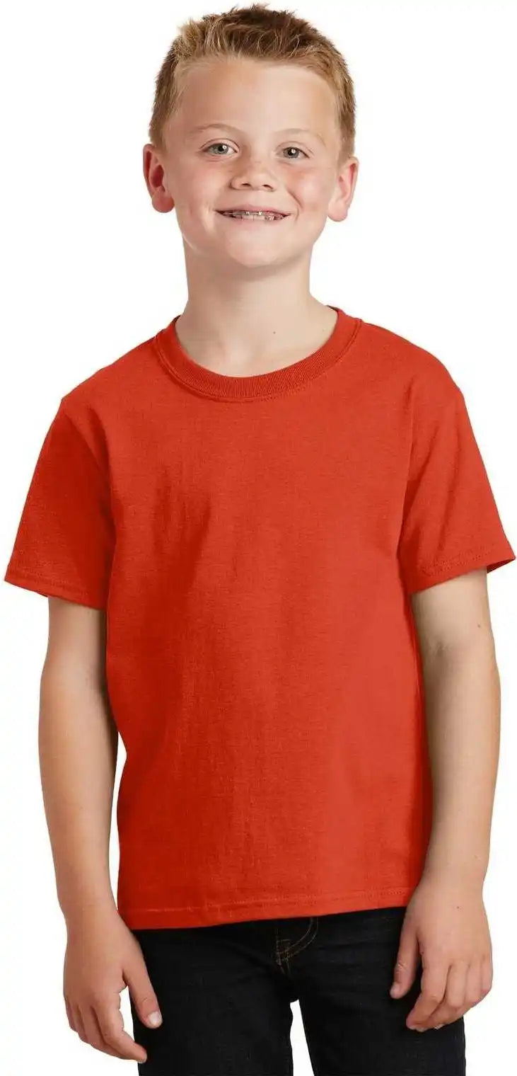 Port &amp; Company Pc54y Youth Core Cotton Tee Orange