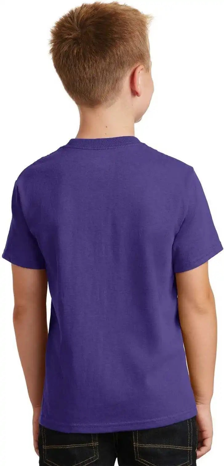 Port & Company Pc54y Youth Core Cotton Tee Purple