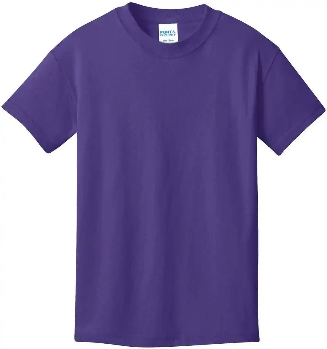 Port &amp; Company Pc54y Youth Core Cotton Tee Purple