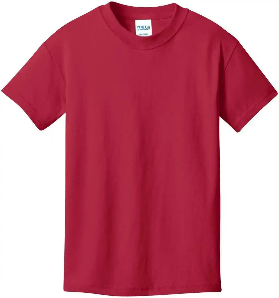 Port &amp; Company Pc54y Youth Core Cotton Tee Red
