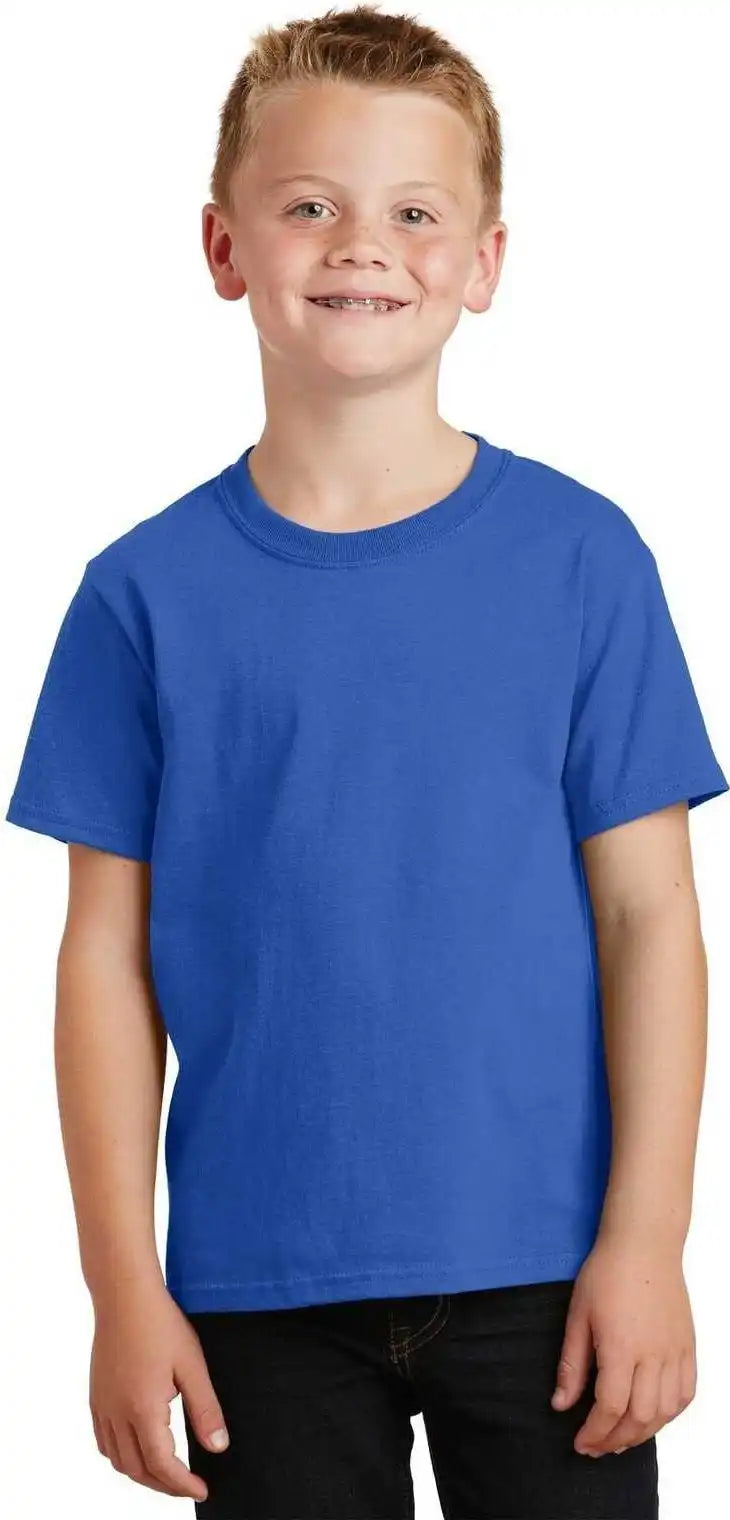 Port &amp; Company Pc54y Youth Core Cotton Tee Royal