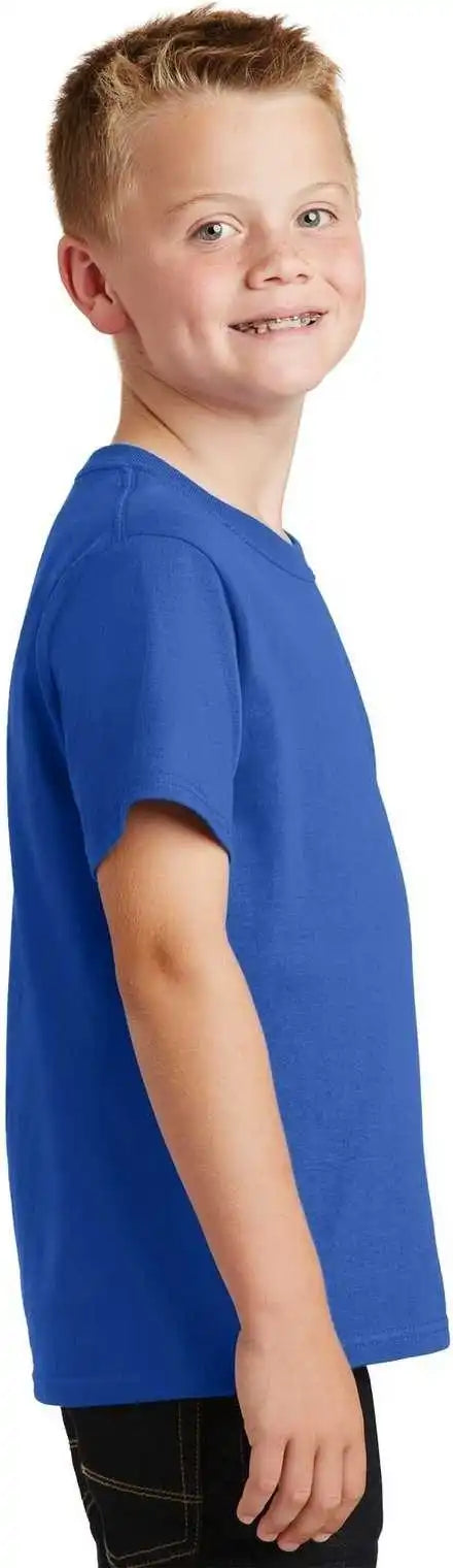 Port &amp; Company Pc54y Youth Core Cotton Tee Royal