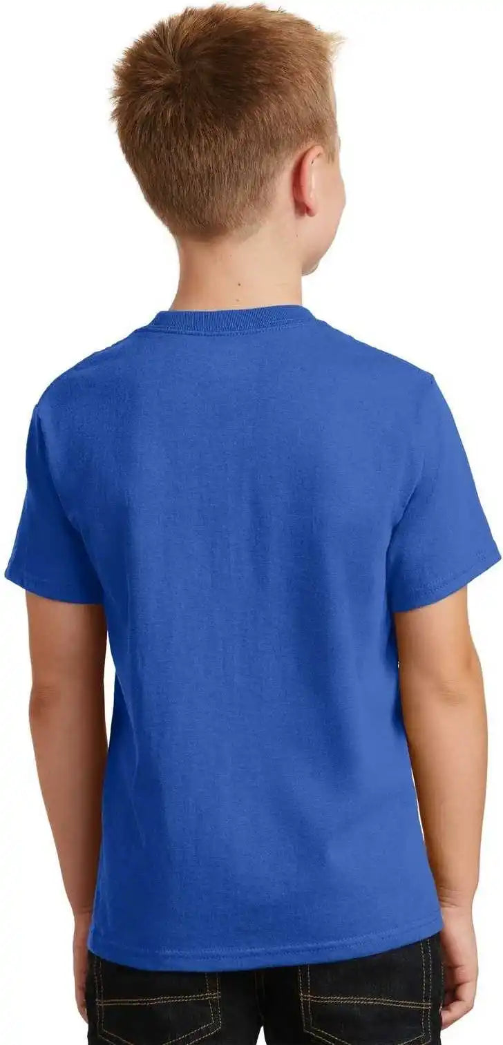 Port & Company Pc54y Youth Core Cotton Tee Royal