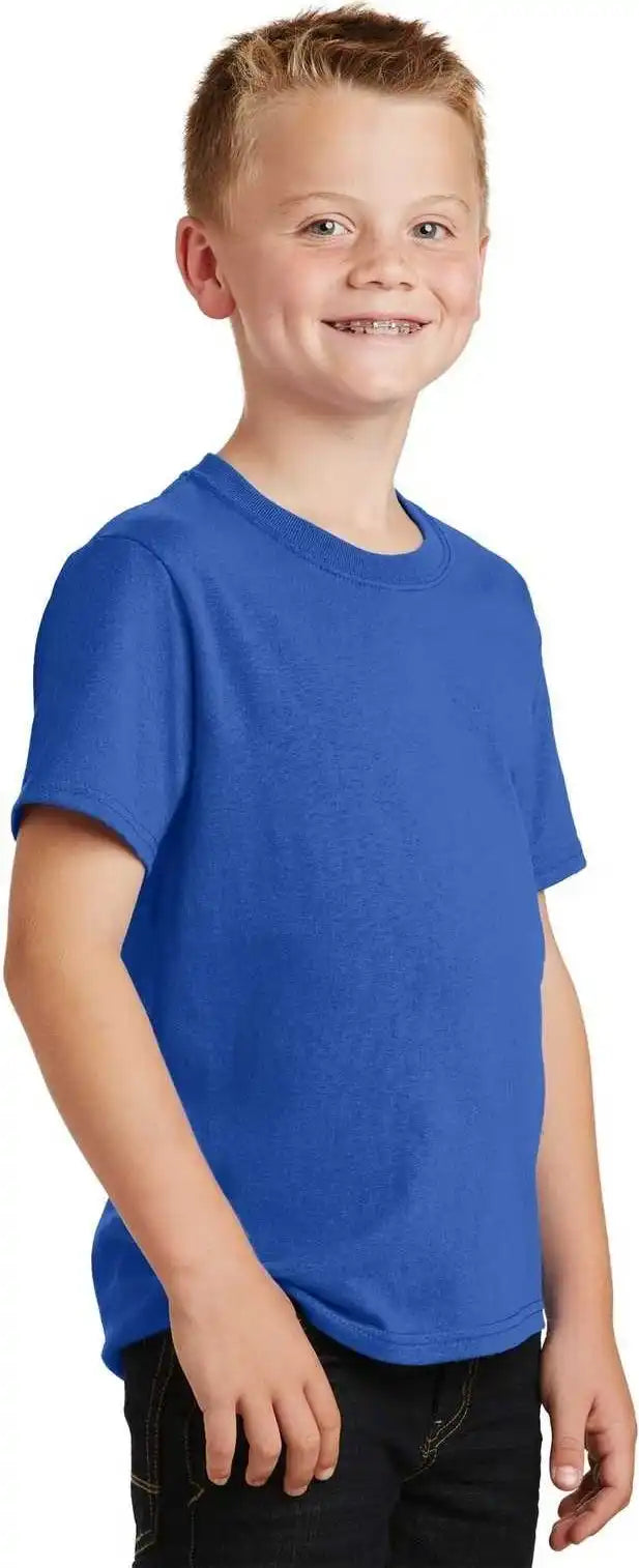 Port &amp; Company Pc54y Youth Core Cotton Tee Royal
