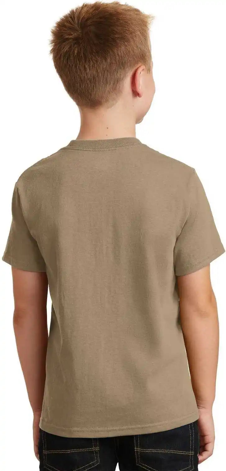 Port & Company Pc54y Youth Core Cotton Tee - Sand