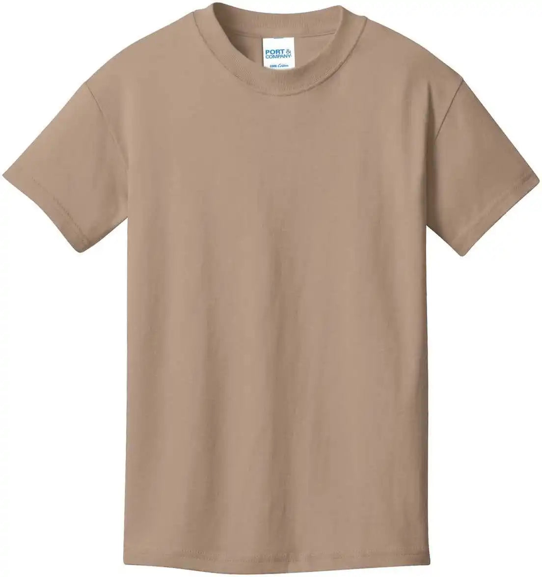 Port &amp; Company Pc54y Youth Core Cotton Tee Sand