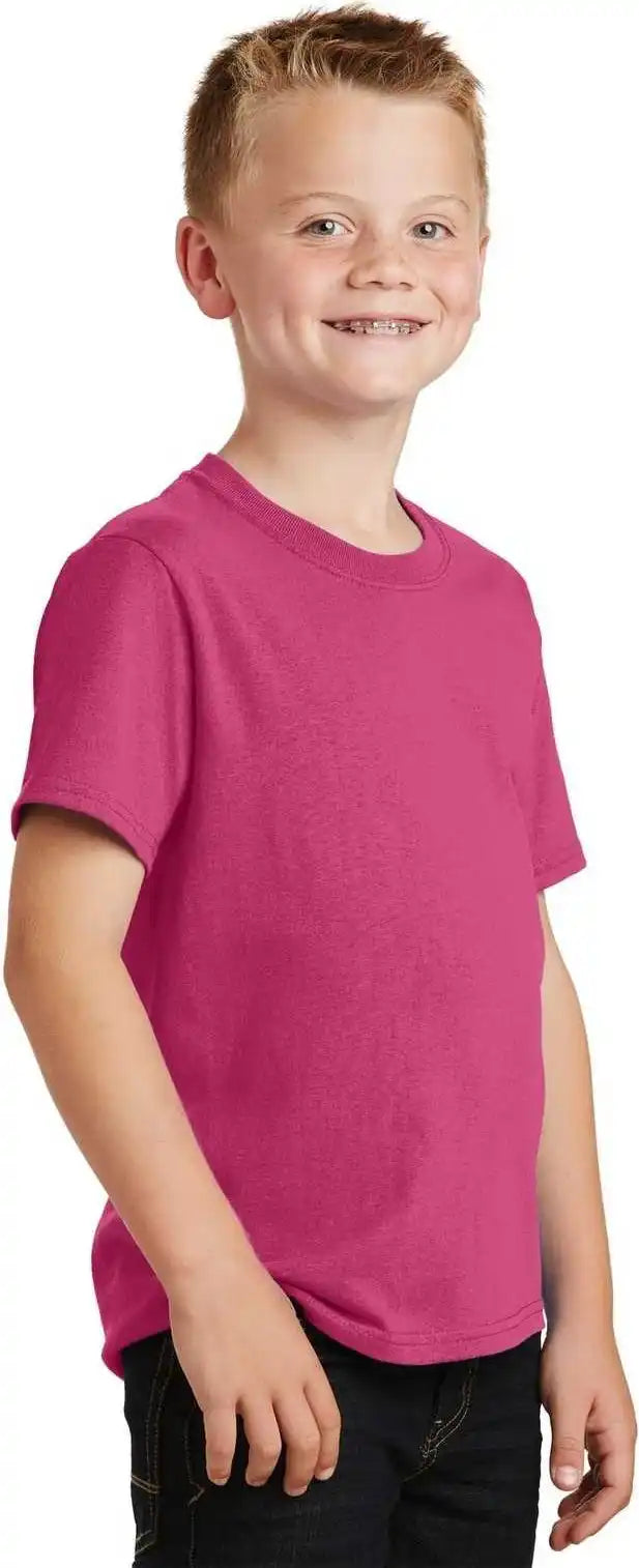 Port &amp; Company Pc54y Youth Core Cotton Tee Sangria