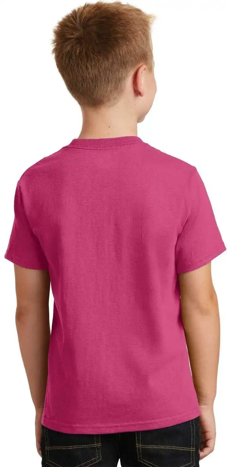 Port &amp; Company Pc54y Youth Core Cotton Tee Sangria