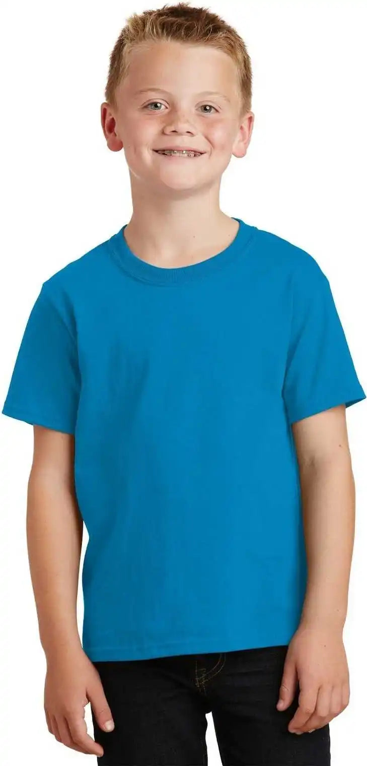 Port & Company Pc54y Youth Core Cotton Tee Sapphire