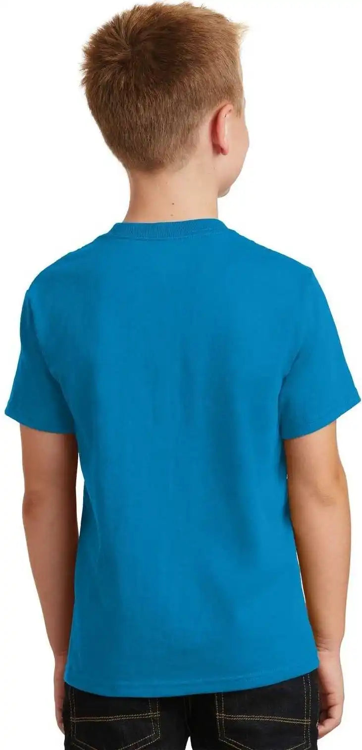 Port & Company Pc54y Youth Core Cotton Tee Sapphire