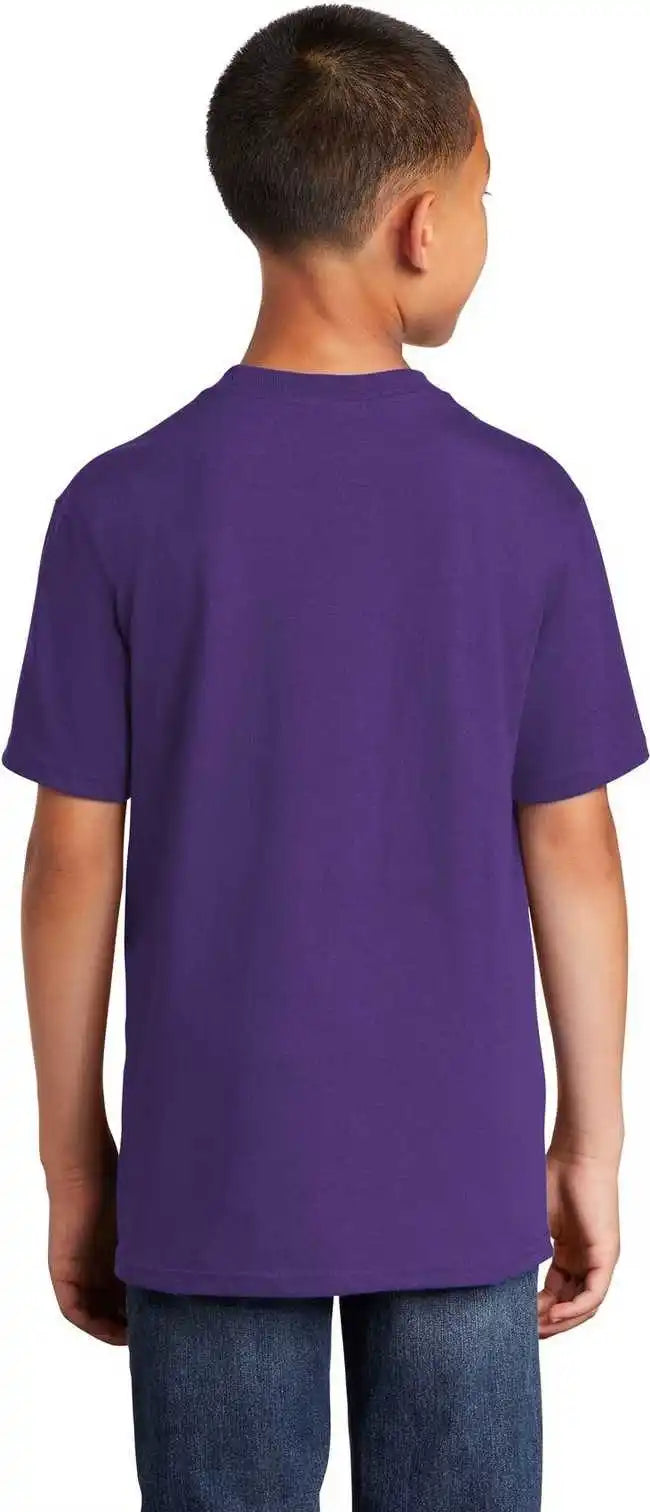 Port & Company Pc54y Youth Core Cotton Tee Team Purple