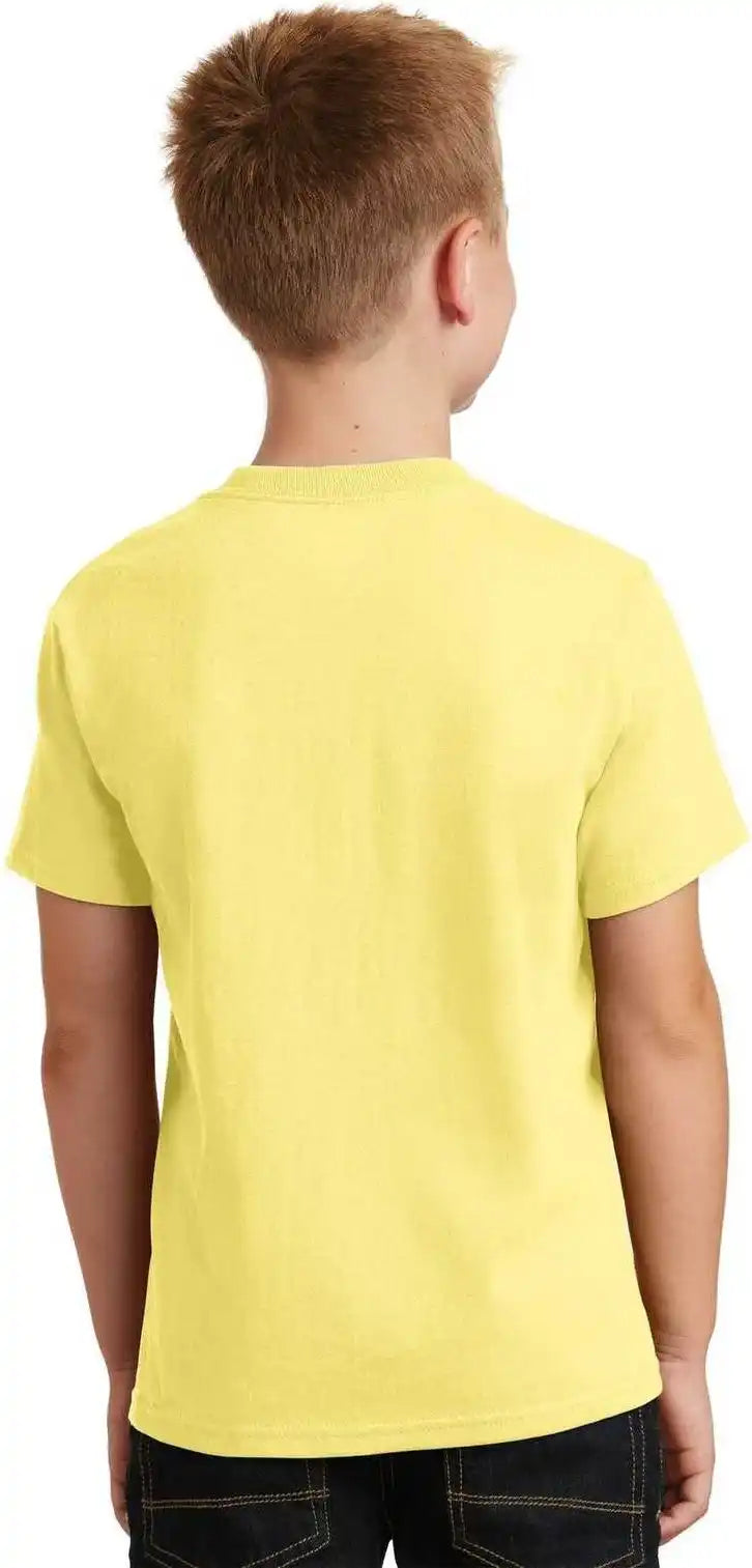 Port & Company Pc54y Youth Core Cotton Tee - Yellow