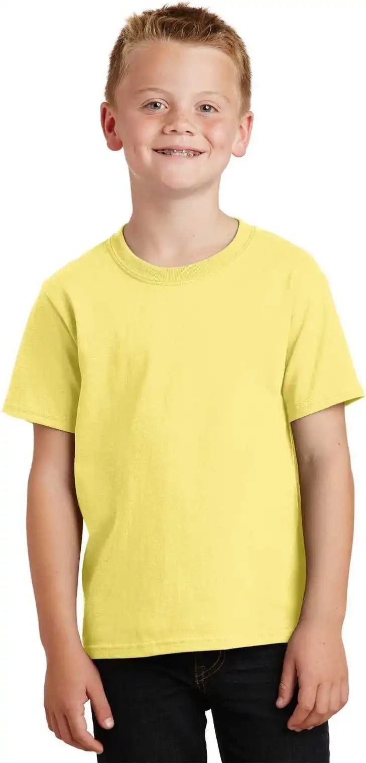 Port & Company Pc54y Youth Core Cotton Tee - Yellow