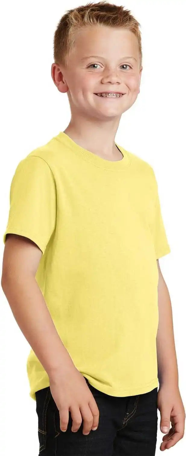Port &amp; Company Pc54y Youth Core Cotton Tee - Yellow