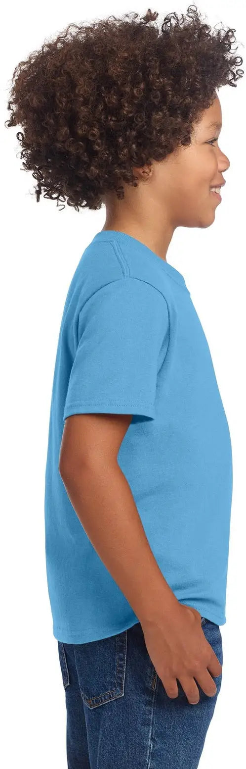 Port & Company Pc54ydtg co Youth Core Cotton Dtg Tee - Aquatic Blue