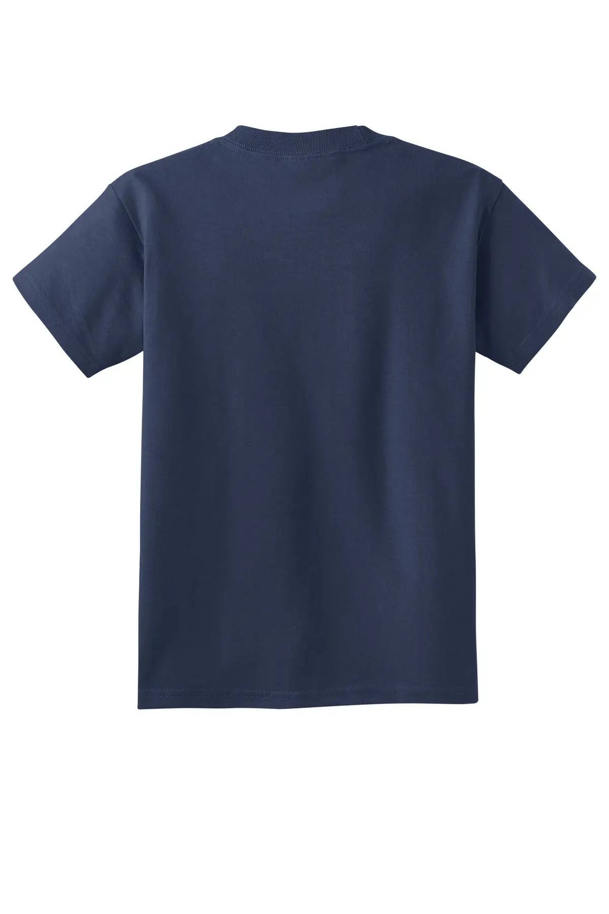 Port & Company Pc54ydtg co Youth Core Cotton Dtg Tee - Navy