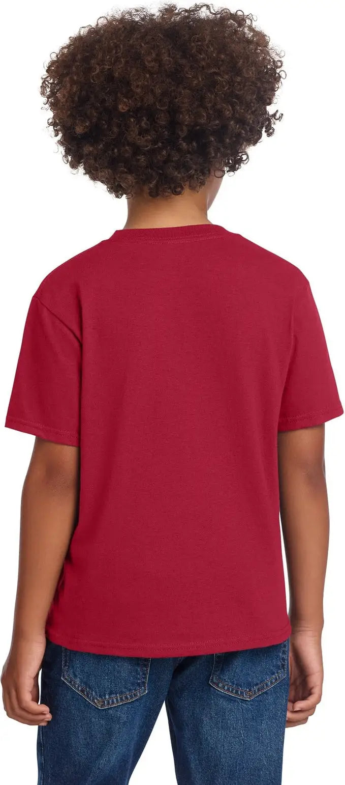 Port & Company Pc54ydtg co Youth Core Cotton Dtg Tee - Red