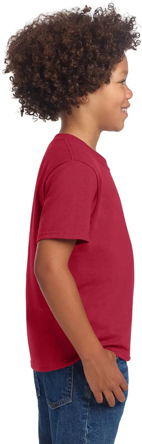 Port & Company Pc54ydtg co Youth Core Cotton Dtg Tee - Red