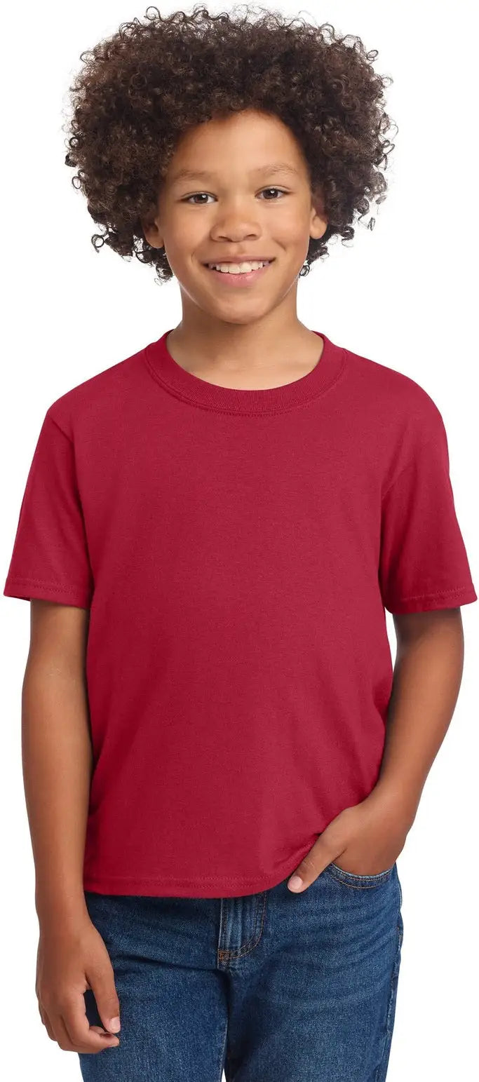 Port & Company Pc54ydtg co Youth Core Cotton Dtg Tee - Red - Xs