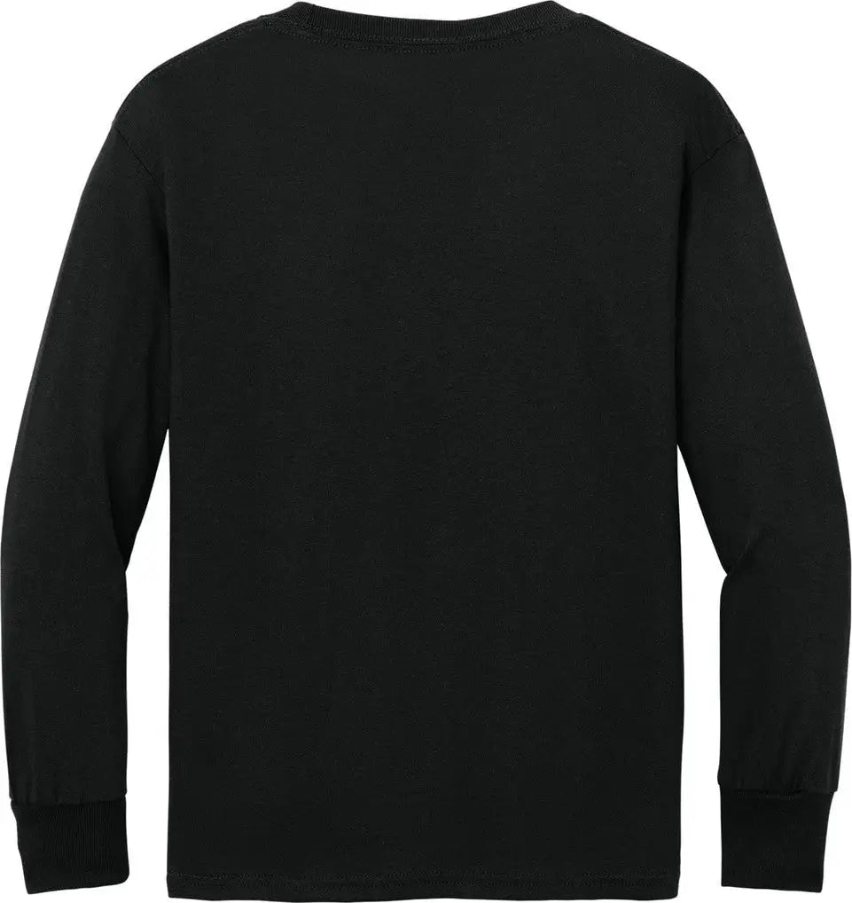 Port & Company Pc54yls co Youth Long Sleeve Core Cotton Tee - Jet Black