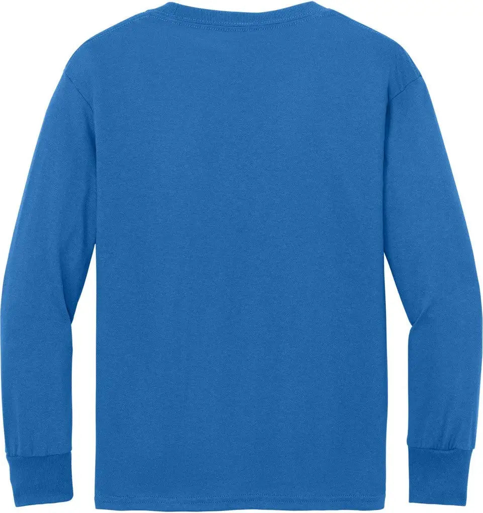 Port & Company Pc54yls co Youth Long Sleeve Core Cotton Tee - Royal