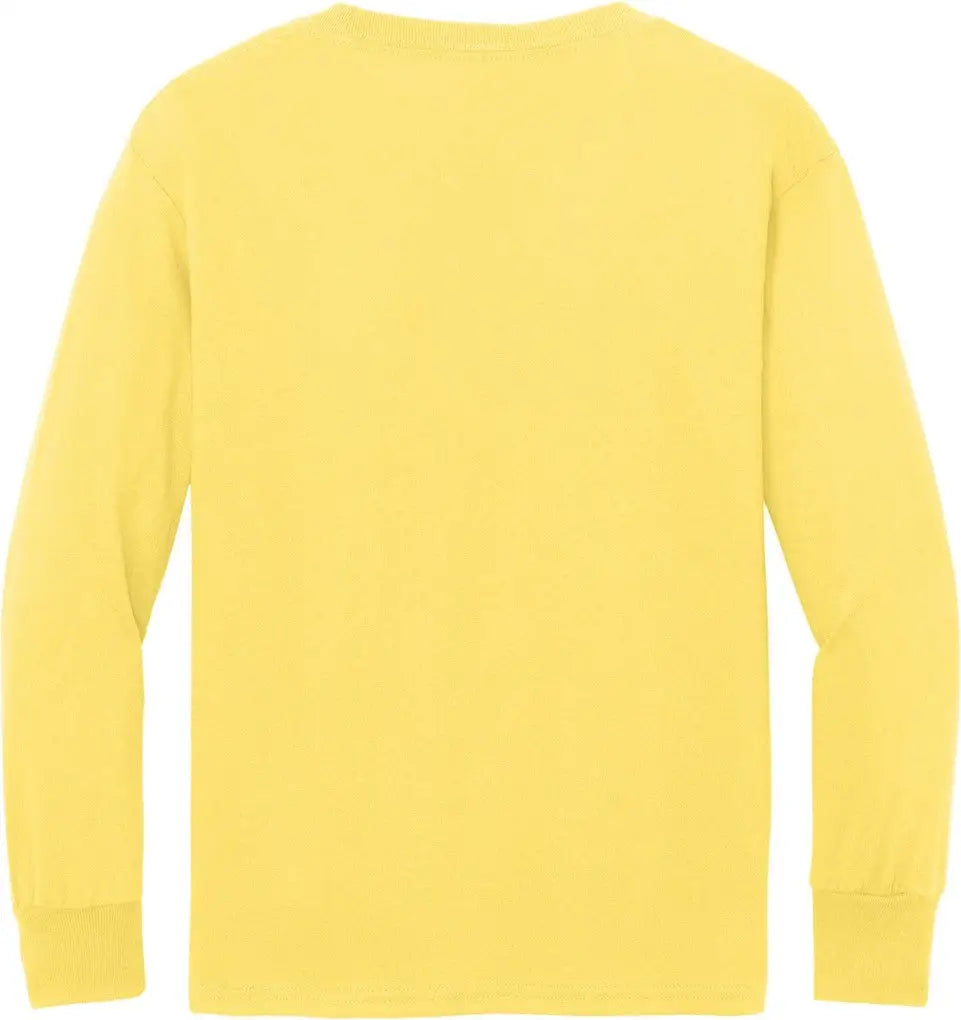 Port & Company Pc54yls co Youth Long Sleeve Core Cotton Tee - Yellow - Xs