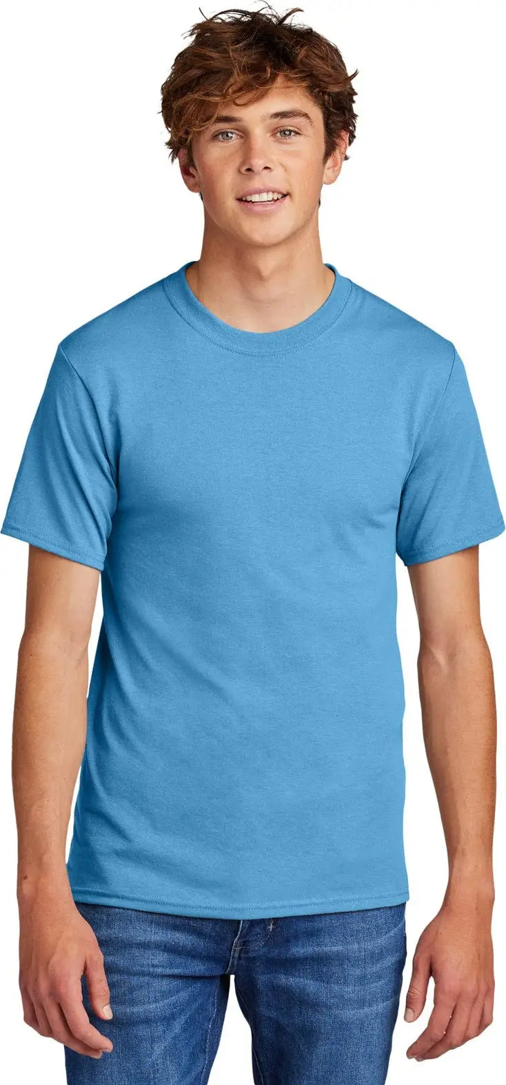 Port & Company Pc55 co Core Blend Tee - Aquatic Blue - Adult s