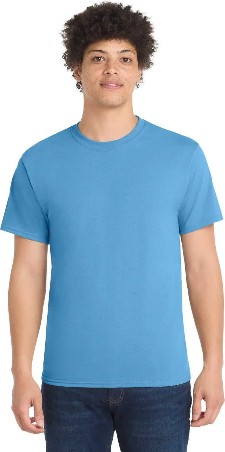 Port & Company Pc55 co Core Blend Tee - Aquatic Blue