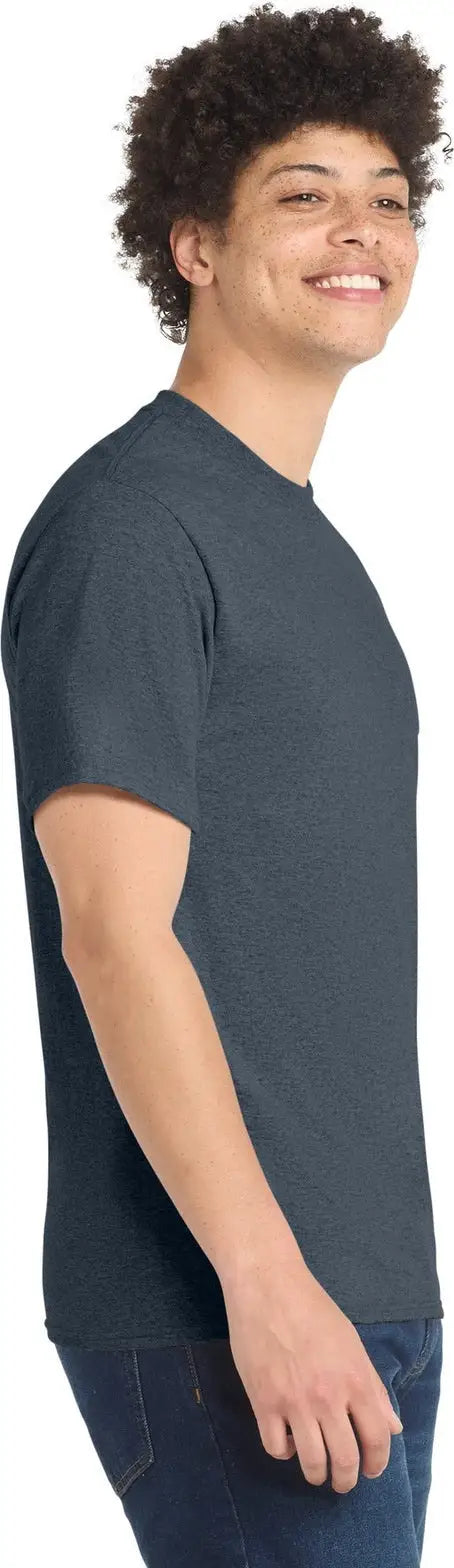 Port & Company Pc55 co Core Blend Tee - Heather Navy