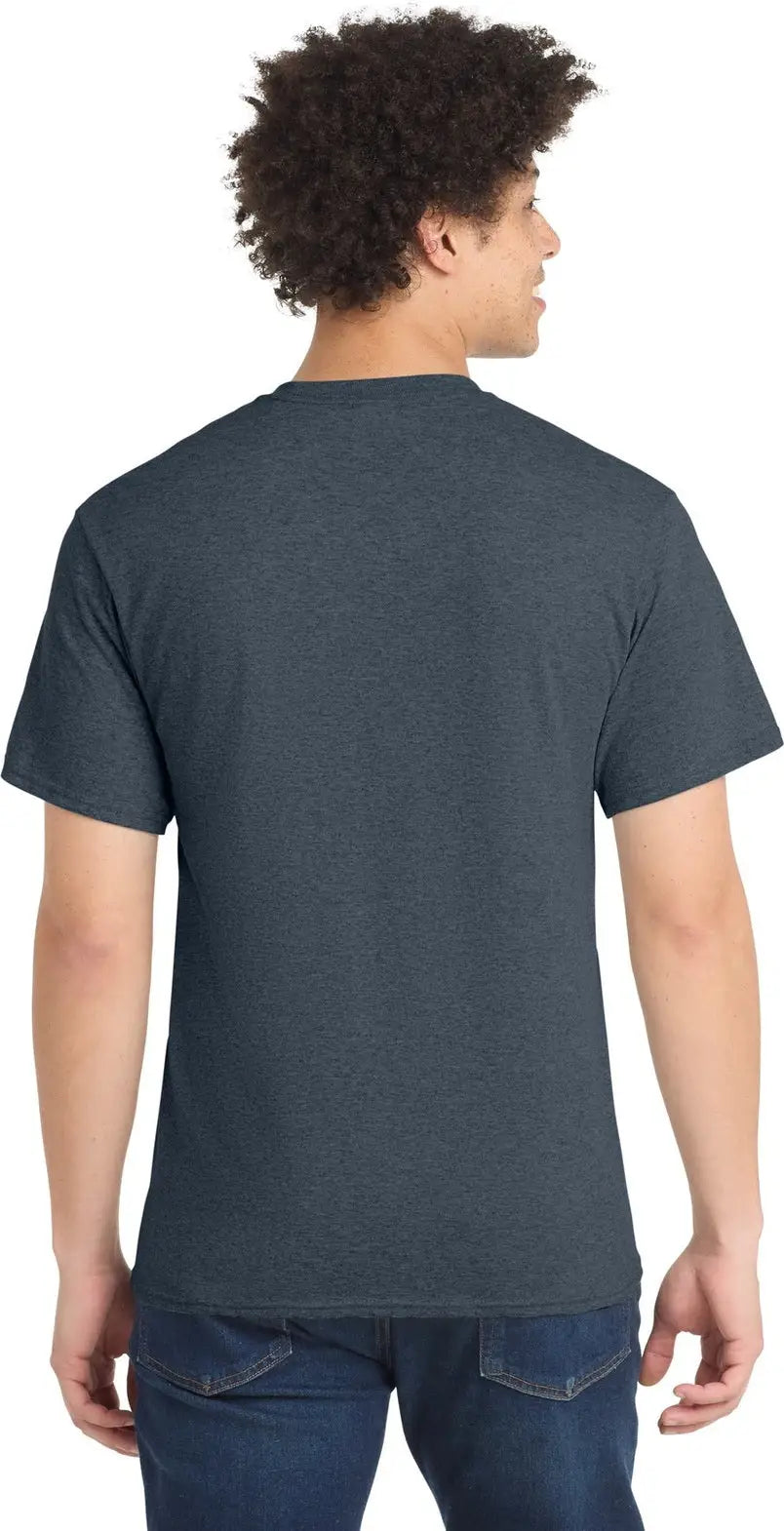 Port & Company Pc55 co Core Blend Tee - Heather Navy