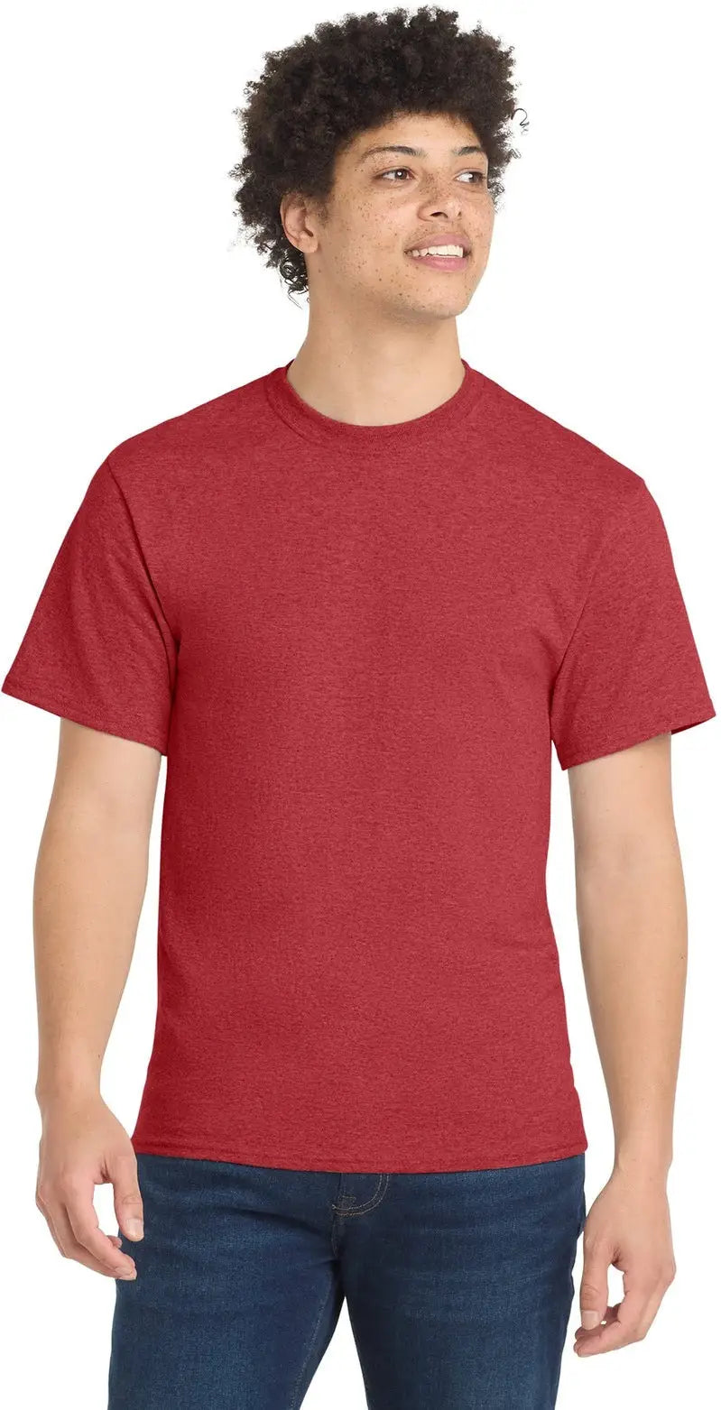 Port & Company Pc55 co Core Blend Tee - Heather Red - Adult s