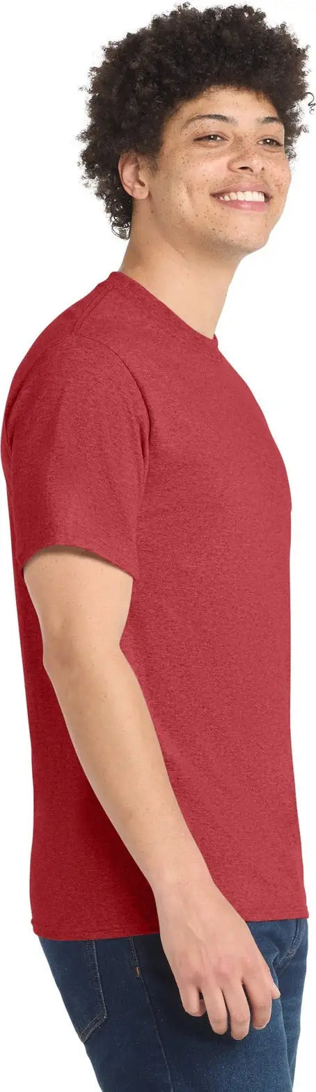 Port & Company Pc55 co Core Blend Tee - Heather Red