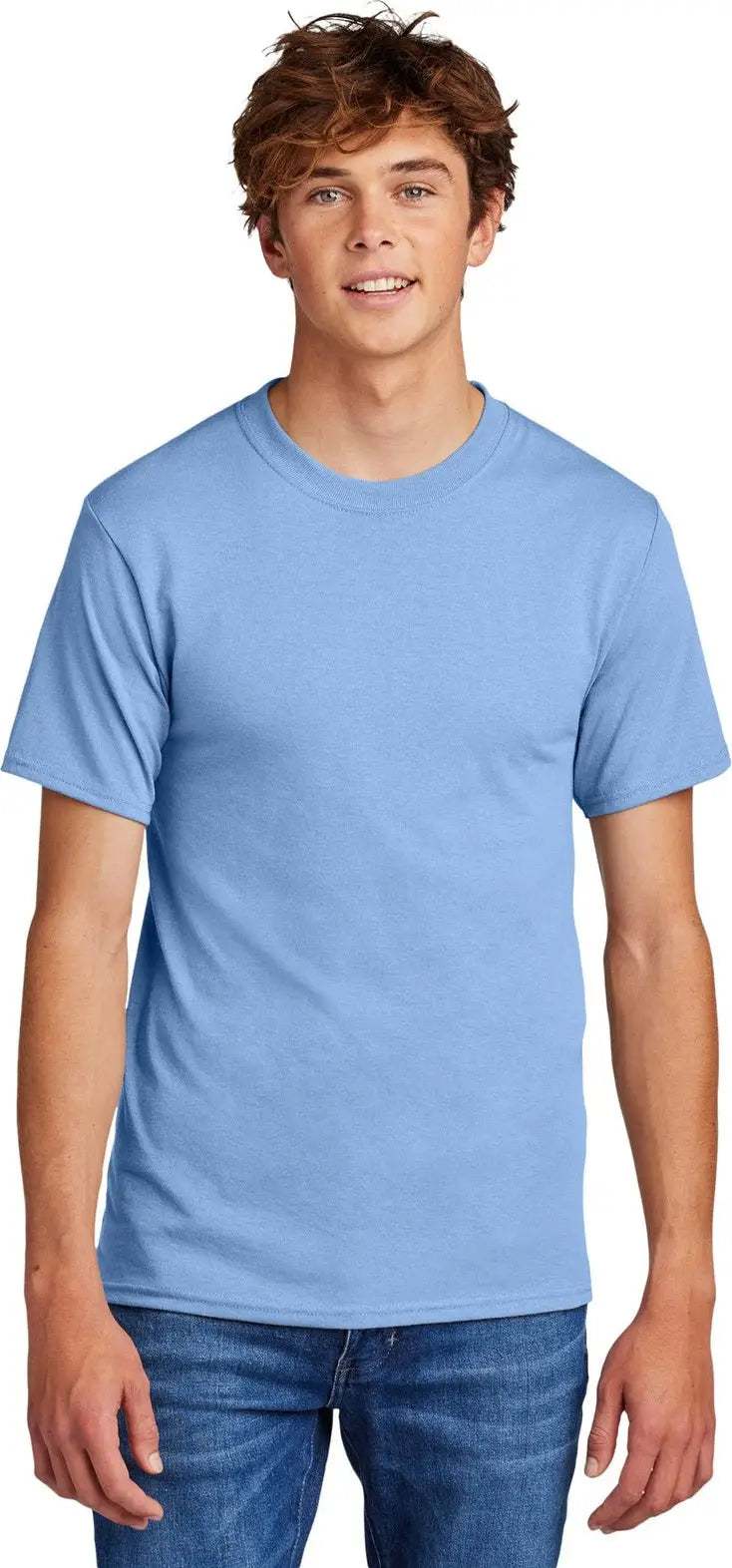 Port & Company Pc55 co Core Blend Tee - Light Blue - Adult s