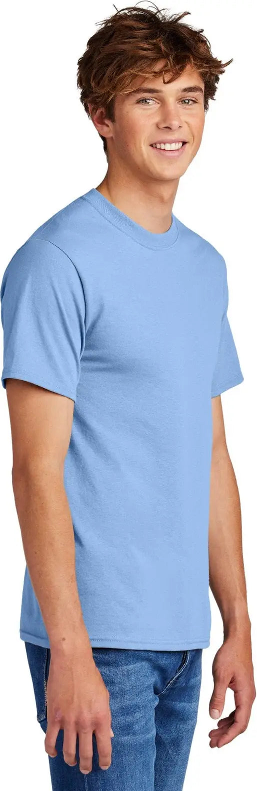 Port & Company Pc55 co Core Blend Tee - Light Blue
