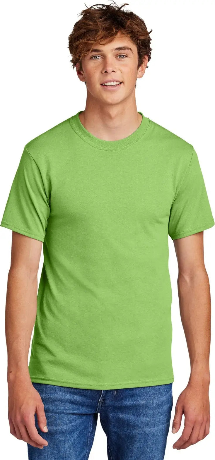 Port & Company Pc55 co Core Blend Tee - Lime - Adult s
